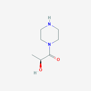molecular formula C7H14N2O2 B8452089 (S)-2-hydroxy-1-(piperazin-1-yl)propan-1-one CAS No. 1401334-41-5
