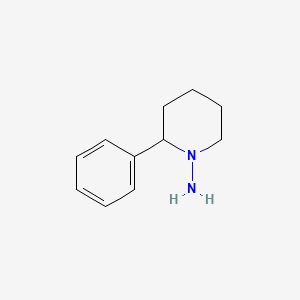 molecular formula C11H16N2 B8452092 1-Amino-2-phenylpiperidine 