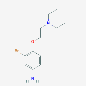 3-Bromo-4-(2-diethylaminoethoxy)phenylamine