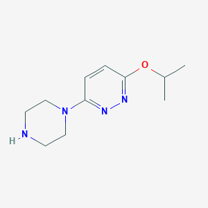 molecular formula C11H18N4O B8452125 3-Isopropoxy-6-piperazinopyridazine CAS No. 83774-20-3