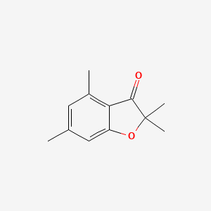 molecular formula C12H14O2 B8452164 2,2,4,6-Tetramethyl-1-benzofuran-3(2h)-one 