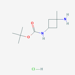 Tert-butyl 3-amino-3-methylcyclobutylcarbamate hydrochloride