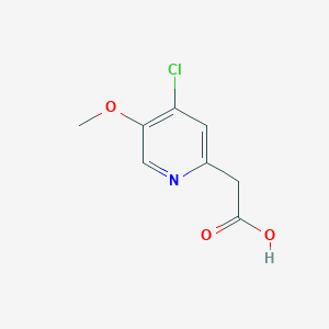 molecular formula C8H8ClNO3 B8452171 (4-Chloro-5-methoxy-pyridin-2-yl)-acetic acid 