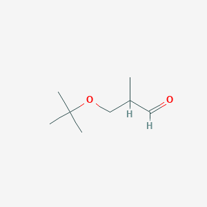 molecular formula C8H16O2 B8452192 3-(Tert-butoxy)-2-methylpropanal 