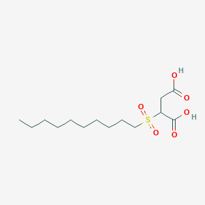 molecular formula C14H26O6S B8452218 2-(Decane-1-sulfonyl)butanedioic acid CAS No. 60713-20-4