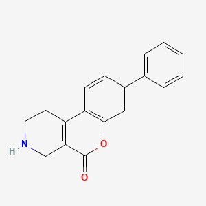 8-Phenyl-1,2,3,4-tetrahydro-5H-[1]benzopyrano[3,4-c]pyridin-5-one