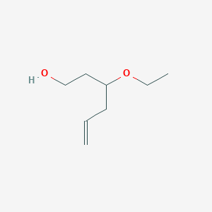 molecular formula C8H16O2 B8452278 3-Ethoxy-5-hexen-1-ol 