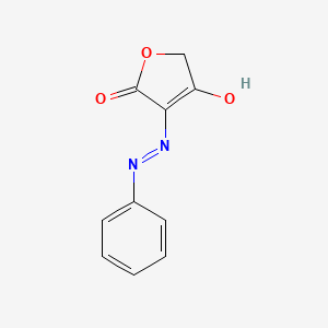 molecular formula C10H8N2O3 B8452280 3-(2-Phenylhydrazinylidene)oxolane-2,4-dione CAS No. 94512-47-7