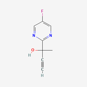 2-(5-Fluoropyrimidin-2-yl)but-3-yn-2-ol