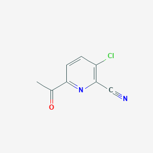 6-Acetyl-3-chloropyridine-2-carbonitrile