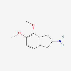 molecular formula C11H15NO2 B8452313 2-Amino-4,5-dimethyoxyindane CAS No. 83598-56-5
