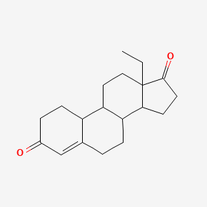 13-Ethyl-1,2,6,7,8,9,10,11,12,14,15,16-dodecahydrocyclopenta[a]phenanthrene-3,17-dione