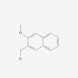 molecular formula C12H11BrO B8452360 2-(Bromomethyl)-3-methoxynaphthalene 