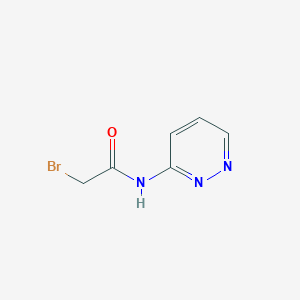 molecular formula C6H6BrN3O B8452376 2-Bromo-N-pyridazin-3-yl-acetamide 