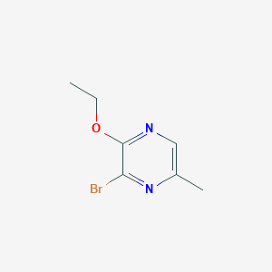molecular formula C7H9BrN2O B8452384 3-Bromo-2-ethoxy-5-methylpyrazine 
