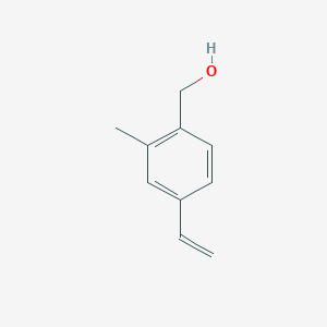 molecular formula C10H12O B8452390 2-Methyl-4-vinylbenzyl alcohol 