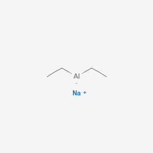 molecular formula C4H10AlNa B8452426 Sodium aluminum diethyl dihydride 