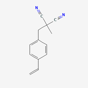 molecular formula C13H12N2 B8452436 [(4-Ethenylphenyl)methyl](methyl)propanedinitrile CAS No. 791102-06-2