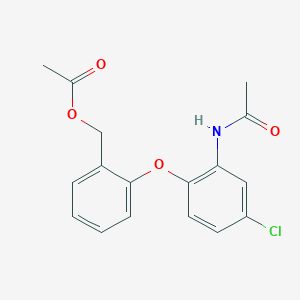 [2-(2-Acetamido-4-chlorophenoxy)phenyl]methyl acetate