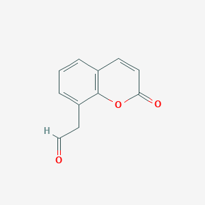 molecular formula C11H8O3 B8452465 (2-oxo-2H-chromen-8-yl)acetaldehyde 