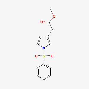 (1-benzenesulfonyl-1H-pyrrol-3-yl)-acetic acid methyl ester