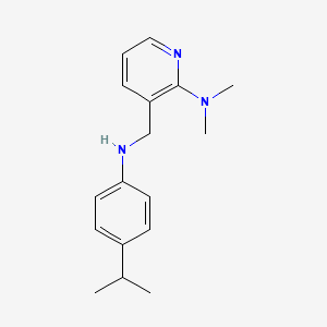 molecular formula C17H23N3 B8452497 ((2-Dimethylaminopyridin-3-yl)methyl](4-isopropylphenyl)amine 