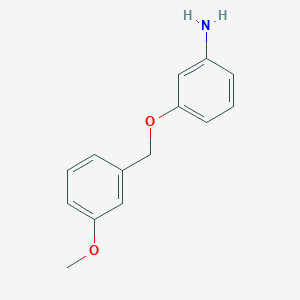 molecular formula C14H15NO2 B8452525 3-(3-Methoxy-benzyloxy)-phenylamine 