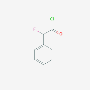 molecular formula C8H6ClFO B8452539 2-Fluoro-2-phenylacetyl chloride 