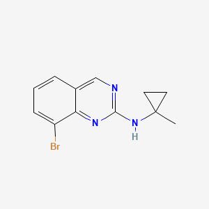 molecular formula C12H12BrN3 B8452558 8-bromo-N-(1-methylcyclopropyl)quinazolin-2-amine 