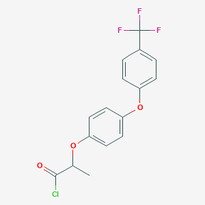 2-{4-[4-(Trifluoromethyl)phenoxy]phenoxy}propanoyl chloride