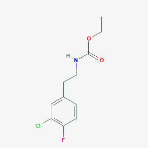 molecular formula C11H13ClFNO2 B8452602 [2-(3-Chloro-4-fluoro-phenyl)-ethyl]-carbamic acid ethyl ester 