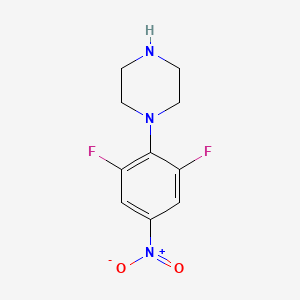 1-(2,6-Difluoro-4-nitro-phenyl)-piperazine