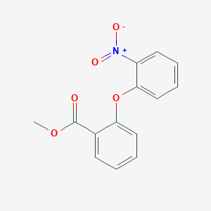 molecular formula C14H11NO5 B8452623 Methyl 2-(2-nitrophenoxy)benzoate 