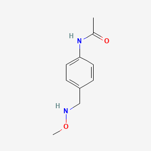 molecular formula C10H14N2O2 B8452645 n-4-Acetamidobenzyl-o-methyl-hydroxylamine 
