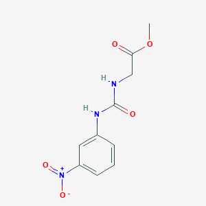 molecular formula C10H11N3O5 B8452652 [[(3-Nitrophenyl)amino]carbonyl]aminoacetic acid methyl ester 