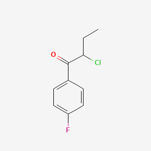 molecular formula C10H10ClFO B8452712 alpha-Chloro-p-fluorobutyrophenone 