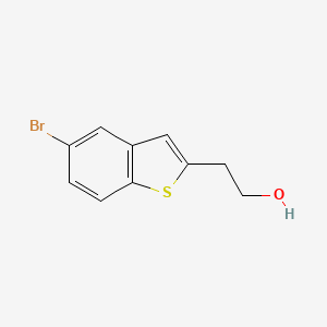 molecular formula C10H9BrOS B8452848 2-(5-Bromo-1-benzothien-2-yl)ethanol CAS No. 460748-87-2