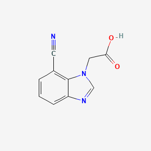 molecular formula C10H7N3O2 B8452874 (7-Cyano-1H-benzimidazol-1-yl)acetic acid 