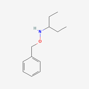 molecular formula C12H19NO B8452888 N-(Benzyloxy)-3-pentanamine 