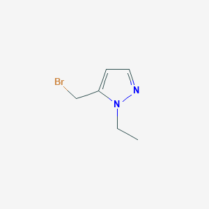 molecular formula C6H9BrN2 B8452897 5-(bromomethyl)-1-ethyl-1H-pyrazole 