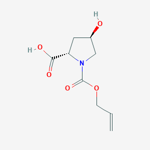 (2S,4R)-1-allyloxycarbonyl-2-carboxy-4-hydroxypyrrolidine