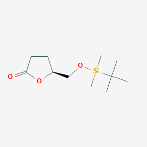 molecular formula C11H22O3Si B8452954 (5S)-5-(tert-Butyldimethylsilyloxymethyl)tetrahydrofuran-2-one 