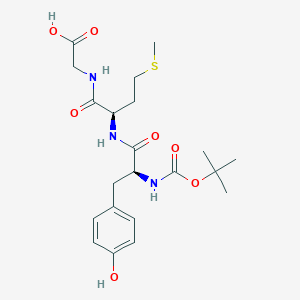 molecular formula C21H31N3O7S B8452978 N-(tert-Butoxycarbonyl)-L-tyrosyl-D-methionylglycine CAS No. 69612-72-2