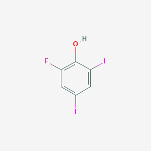 molecular formula C6H3FI2O B8452982 2-Fluoro-4,6-diiodophenol 