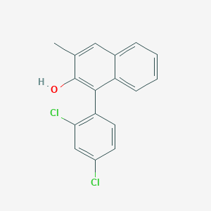 molecular formula C17H12Cl2O B8453030 1-(2,4-Dichlorophenyl)-3-methylnaphthalen-2-ol 