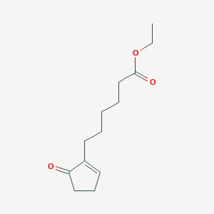molecular formula C13H20O3 B8453038 Ethyl 6-(5-oxocyclopent-1-EN-1-YL)hexanoate CAS No. 52477-89-1