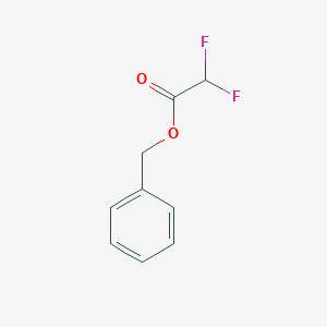 molecular formula C9H8F2O2 B8453069 Acetic acid, 2,2-difluoro-, phenylmethyl ester 