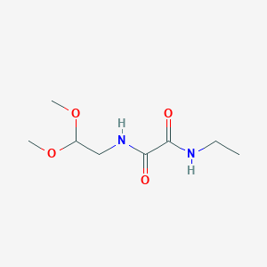 molecular formula C8H16N2O4 B8453077 N-(2,2-dimethoxyethyl)-N'-ethylethanediamide 