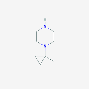 molecular formula C8H16N2 B8453099 1-(1-Methylcyclopropyl)piperazine 