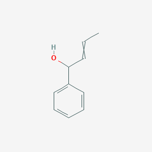 molecular formula C10H12O B8453109 Benzenemethanol, alpha-1-propen-1-yl- 
